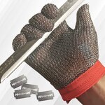 Cut Resistant Gloves Manufacturer - Easy to Clean Scratch Resistant Stainless Steel Metal Chain Steel Ring