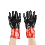 Labor Protection Gloves Manufacturer - Two-colour Particle Anti-skid PVC Immersion Open