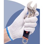 Protective Gloves Manufacturer - Customized 7G 10G White Cotton Yarn for Gardening Construction Labor