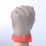 Steel Ring Gloves Manufacturer - Labor Protection Level 5 Anti-cutting Stainless Steel Mechanical Saw Bone