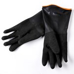 Industrial Latex Gloves Manufacturer - Thickened Black Acid & Alkali Resistant Waterproof Oil Resistant Anti-slip