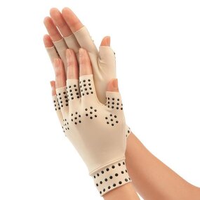 Compression Gloves Manufacturer - Half-finger Sports Fitness Cycling Joint Pressure Anti-skid Skin Color Elastic