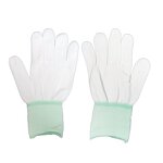 Work Gloves Manufacturer - Dust-Free Anti-Static Polyester Breathable Medium Custom Color White for Play All Seasons