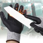 Anti-Cut Gloves Manufacturer - Level 5 HPPE Nitrile Comfortable Medium Thickness Reusable Knit for Cleanroom