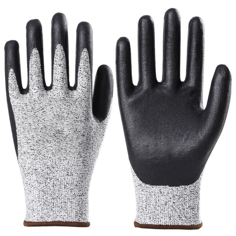 Anti-Cut Gloves Manufacturer - Level 5 HPPE Nitrile Comfortable Medium Thickness Reusable Knit for Cleanroom