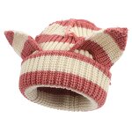 Knitted Hat Manufacturer - Fashion Adult Women's Devil Ear Thickened Full Acrylic Hot Selling Export Digital Printing