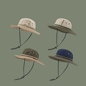 Bucket Hat Manufacturer - Fashionable Quick Dry Breathable with Wide Brim Fishermen Style String Tied Sun Hat