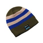 Knitted Hat Manufacturer - Fashionable Adult Winter with Bluetooth Music Stereo Headphone Cap Custom Plaid Warm Music