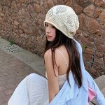 Winter Hat Manufacturer - Hooded Women's Autumn and Winter Warm Toe Cap Small Face Knitted Windproof and Cold Proof