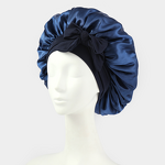 Women's Sleep Hat Manufacturer - Elastic Satin Nightcap with Bow Ribbon Beauty Hair Care Made Silk for Ski Scenes