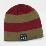Knitted Hat Manufacturer - Fashionable Adult Winter with Bluetooth Music Stereo Headphone Cap Custom Plaid Warm Music