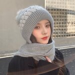 Scarf Hat Manufacturer - Women's Fashion Autumn Winter Thickened Plush Warm and Windproof with Ear Protection