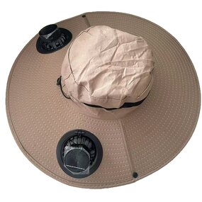 Fisherman Hat Manufacturer - High Wind Power Sun Protection Solar-powered Long-Enduring Fan Quick Drying Male