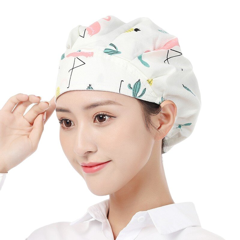Chef's Hat Manufacturer - Women's Kitchen Oil Fume Proof Catering Cafeteria Work Hat Dust-proof Hood