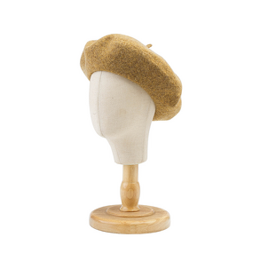 Knitted Hat Manufacturer - Autumn Winter Simple Wool Beret Korean Style Character Fashion Warm Artist Hat for Toddlers