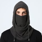 Balaclava Hat Manufacturer - Winter Warm One-Piece Polar Fleece with Scarf Hoodie Style