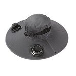 Fisherman Hat Manufacturer - High Wind Power Sun Protection Solar Hat Fan with Long Endurance Durable Quick Drying