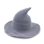 Wizard Hat Manufacturer - Halloween Witch Hat Cotton Yarn Knitted Pointed Foldable Magic Hat for Summer Casual