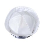 Sailor Hat Manufacturer - Round Top Flanged Brimless Striped Navy Sailor Hat Wholesale