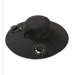 Fisherman Hat Manufacturer - High Wind Power Sun Protection Solar-powered Long-Enduring Fan Quick Drying Male