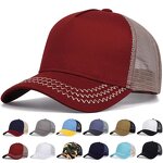 Trucker Hat Manufacturer - High Quality 5 Panel Polyester Mesh Custom Embroidery Wholesale for Men and Women