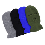 Ski Mask Manufacturer - Autumn Winter Unisex Three-Hole Knitted Hat Solid Color Acrylic Fiber Warm for Parties