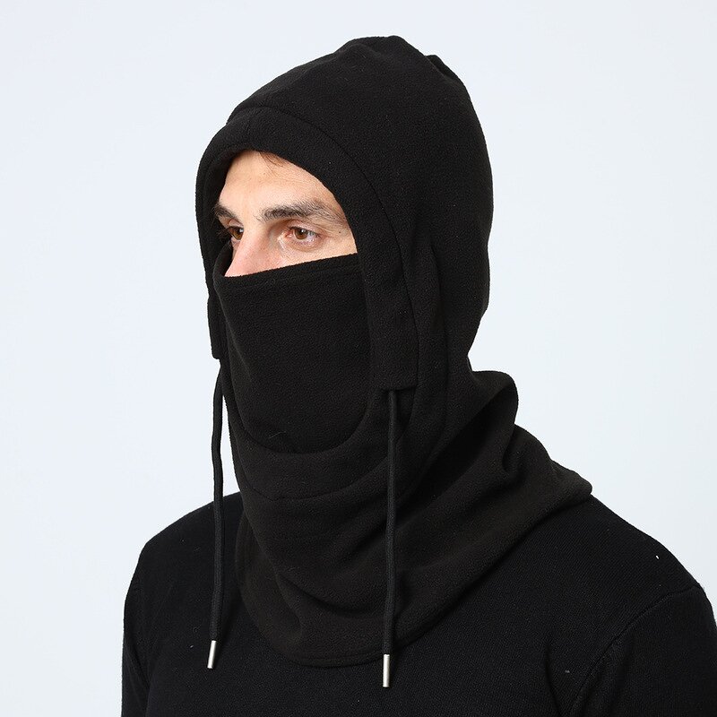 Balaclava Hat Manufacturer - Winter Warm One-Piece Polar Fleece with Scarf Hoodie Style for Sports