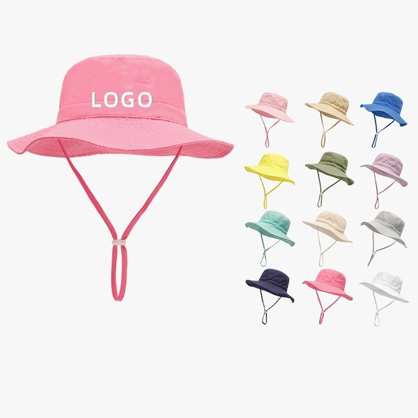Bucket Hat Manufacturer - Custom Simple Windproof Sunscreen for Outdoor Children and Kids for Fishing and Spring