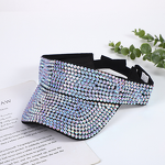 Top Hat Manufacturer - Fashion Summer with Diamond Rhinestone Trendy Brand Versatile Dot Topless Casual Scene