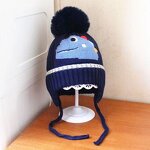 Baby Knitted Caps Manufacturer - 2025 Winter Wool Cartoon Custom Cotton Ear Caps for Newborns Digital Printed for Children