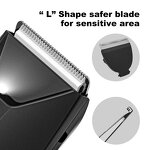 Groin Pubic Electric Shaver Manufacturer - Clipclean with Ceramic Blades LCD Display USB Fast Charging Waterproof Men's Hair Trimmer