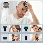Bald Head Razor Manufacturer - 5-in-1 Electric Kit IPX7 Waterproof USB Rechargeable Cordless Hair Clipper & Ear/Nose Trimmer for Hotel Body