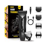 Groin Pubic Electric Shaver Manufacturer - Clipclean with Ceramic Blades LCD Display USB Fast Charging Waterproof Men's Hair Trimmer