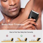 Men's Electric Groin Hair Trimmer Manufacturer - Wholesale with LCD Display 6500 RPM Motor ABS Body Waterproof IPX6 Replaceable Ceramic