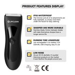 Body Trimmer Manufacturer - Wholesale Electric Groin Hair Trimmer Blade Heads Waterproof Wet/dry Razor OEM Replaceable Ceramic IPX6