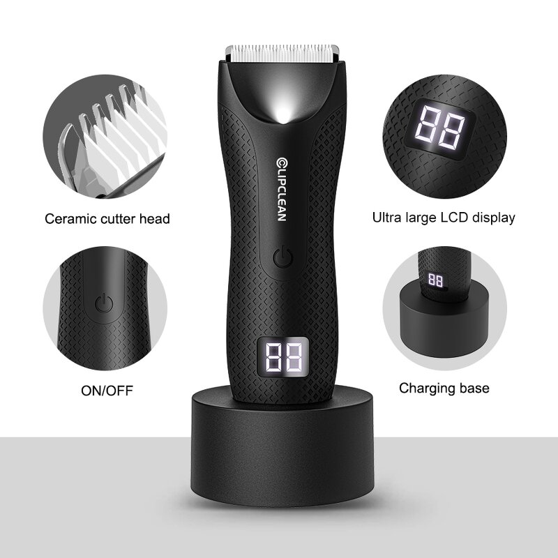 Electric Trimmer Manufacturer - Yafull Trimmer Rechargeable Pubic Hair Groomer USB Epilator Painless Hair Removal Body Shaver