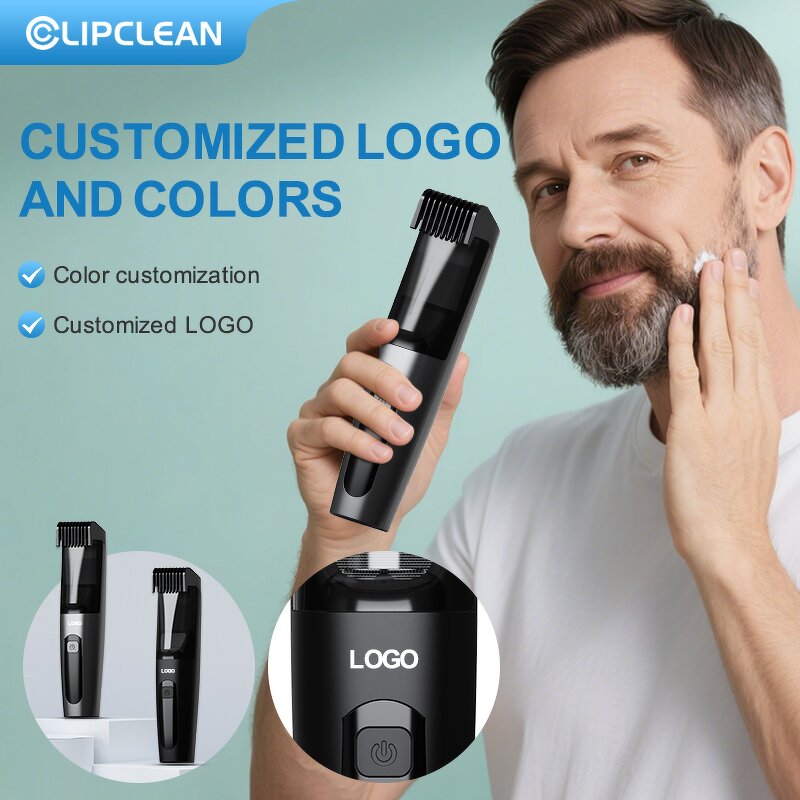 Men's Body Shaver Manufacturer - Custom Logo Ceramic IPX7 Waterproof USB Charging LED Display Balls Hair Trimmer