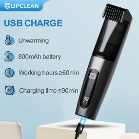 Men's Body Trimmer Manufacturer - Clipclean IPX7 Waterproof with LED Light Ceramic Blade 45-Minute Runtime USB Charging