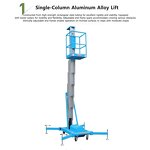 Electric Hydraulic Lift Platform Manufacturer - 4m 6m 8m 10m Portable Aerial Work Aluminum Alloy Material