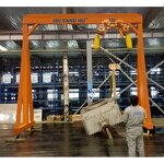 Mobile Gantry Crane Manufacturer - PT1 Fixed Height Span Manual Push Type Light Duty Customized Small