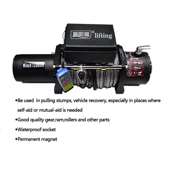 Electric Winch Manufacturer - Wholesale 12v 24v 12000lbs for ATV SUV Wireless Steel 38" Wire Rope