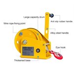 Manual Winch Manufacturer - Small Hand 1200/1800/2600lbs Wire Rope Hoist Marine