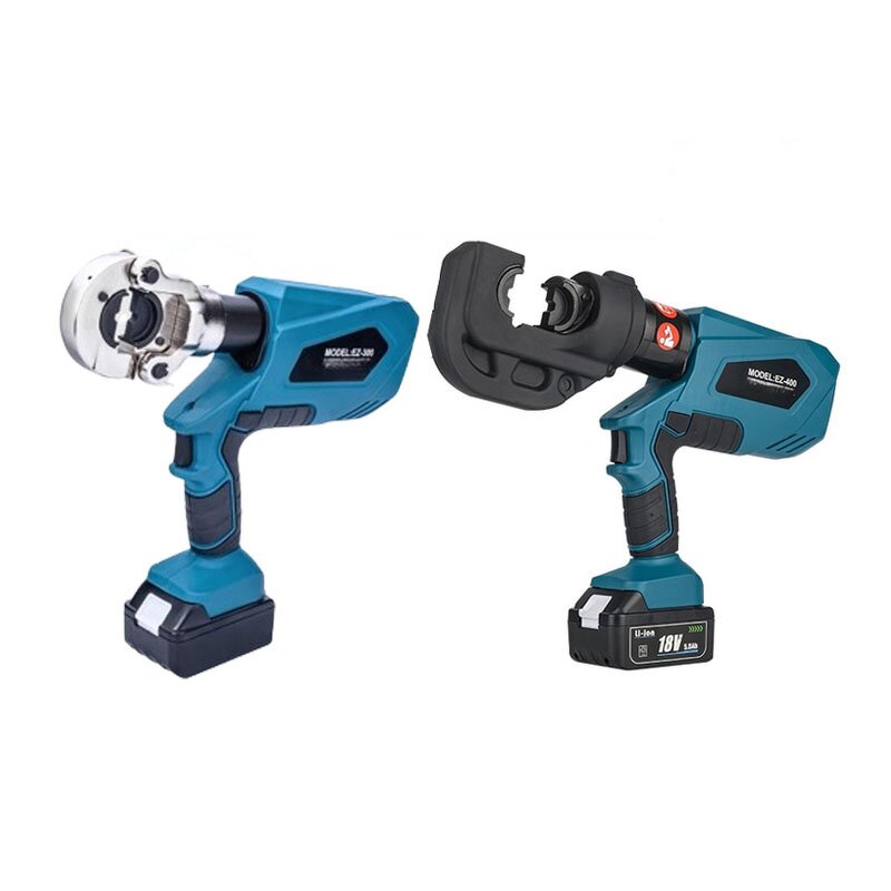 Hydraulic Pliers Manufacturer - EZ-300/EZ-400 DC18V/4Ah Professional Rechargeable Digital Display Crimping With 2 Batteries