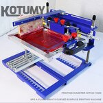 Curved Screen Printing Machine Manufacturer - Manual SPE-E QM170 for Cylindrical Conical Shapes Cosmetic Bottles Thermos Cups Pens etc