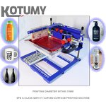 Curved Screen Printing Machine Manufacturer - Manual SPE-E QM170 for Cylindrical Conical Shapes Cosmetic Bottles Thermos Cups Pens etc