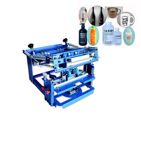 Curved Screen Printing Machine Manufacturer - SPE-E QM1012 Small Conical Wine Bottle Cosmetic Insulation Cup Curved Screen Printing Equipment