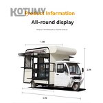 Electric Three-Wheeled Dining Car Manufacturer - Multi-Functional Mobile Food Truck Fast Food Ice Cream Fruits