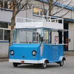 Electric Food Truck Manufacturer - Mobile Shop Four Wheel Shaved Ice Cart Coffee Cart