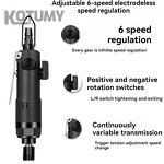 Pneumatic Screwdriver Manufacturer - Grade 5H Straight Handle New Condition Core Motor Component Home Use Electrical Machine Tool Equipment