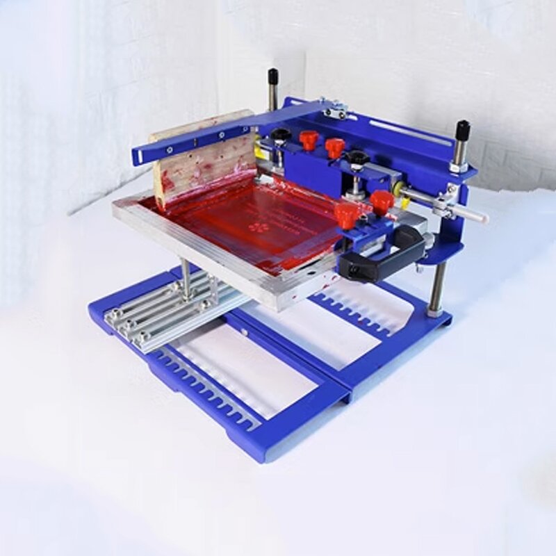 Curved Screen Printing Machine Manufacturer - Manual Suitable for Cylindrical and Conical Plastic Glass Metal Screen Printing Station